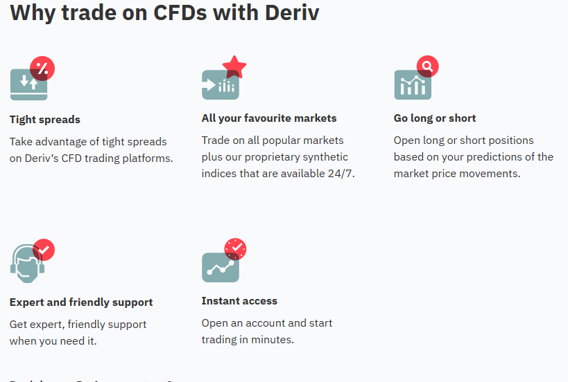 Deriv CFD Accounts Review